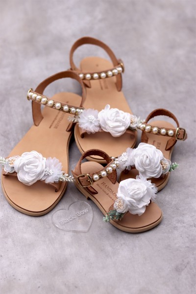 3134-1 Heidi Γυναικεία δερμάτινα ή ανατομικά σανδάλια. 