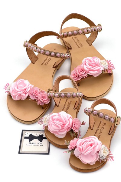 3137-1 Camille Γυναικεία δερμάτινα ή ανατομικά σανδάλια. 