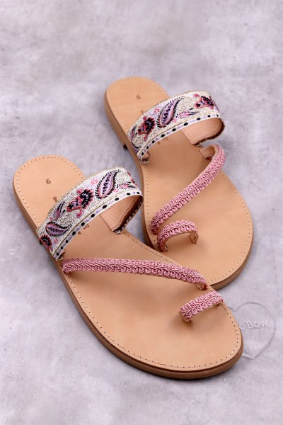 3154-1 Lax Γυναικεία δερμάτινα σανδάλια. 