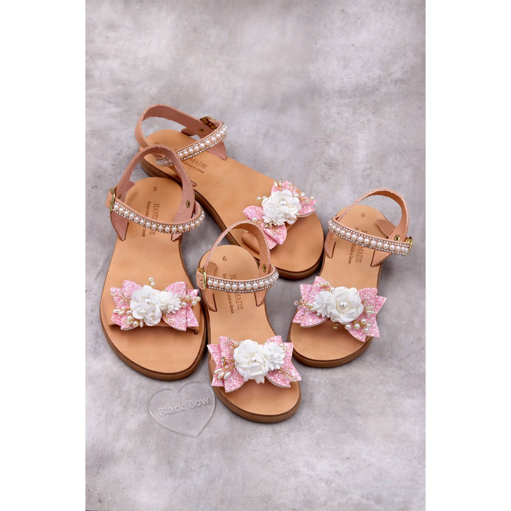 3157-1 Flow Γυναικεία δερμάτινα ή ανατομικά σανδάλια. (ΔΛ)