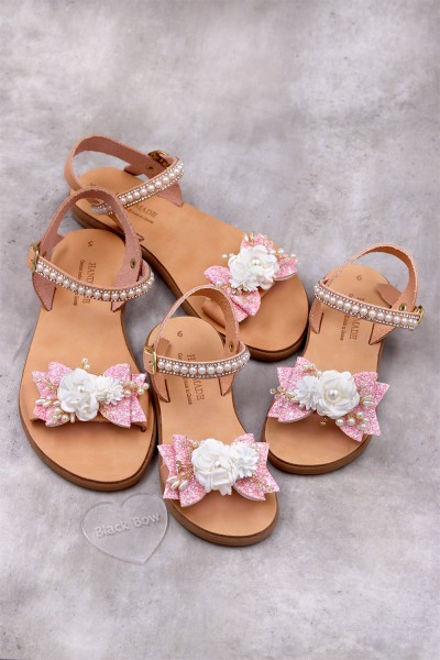 3157-1 Flow Γυναικεία δερμάτινα ή ανατομικά σανδάλια. (ΔΛ)