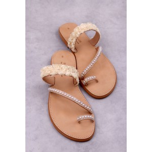 0217-1 Valentina Γυναικεία δερμάτινα σανδάλια. (Ζήτα)