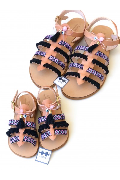 0295-1 Skylar Γυναικεία δερμάτινα σανδάλια. (Ερμής)