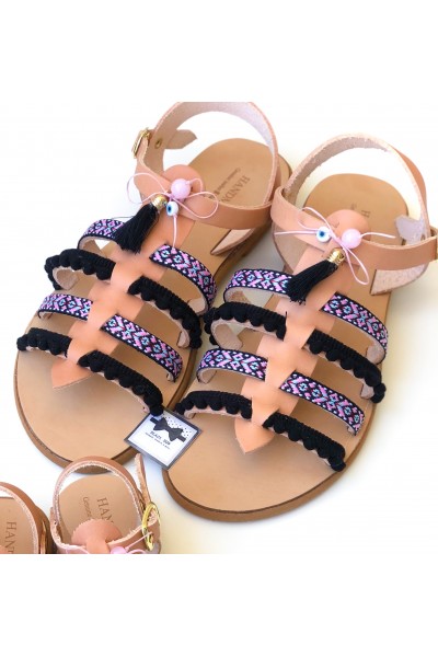 0295-1 Skylar Γυναικεία δερμάτινα σανδάλια. (Ερμής)