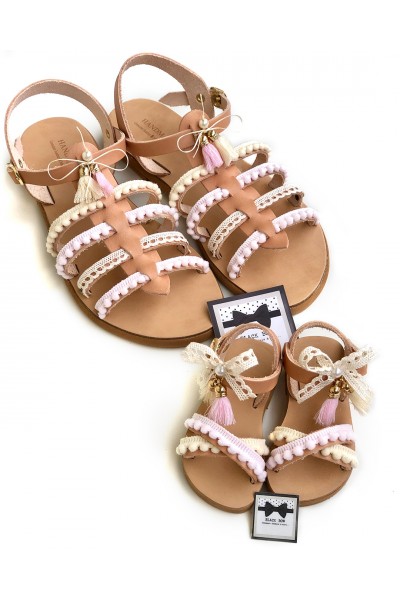 0313-B Gabriella Παιδικά δερμάτινα σανδάλια. (ΧΧ)