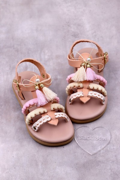 0313-Α Gabriella Παιδικά δερμάτινα ή ανατομικά σανδάλια. (Ερμής)