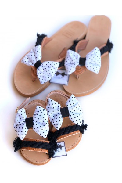 0386-1 Sandie Γυναικεία δερμάτινα σανδάλια. (Διχάλα)