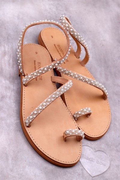 0434-1 Sarah Γυναικεία δερμάτινα ή ανατομικά σανδάλια. (Φίδι)