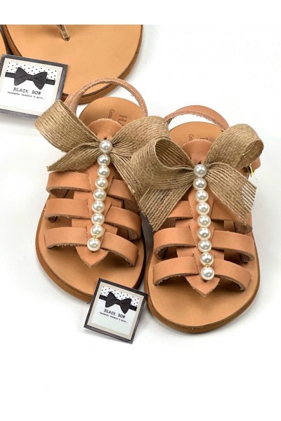 0459A Claire Παιδικά δερμάτινα ή ανατομικά σανδάλια. (Ερμής)