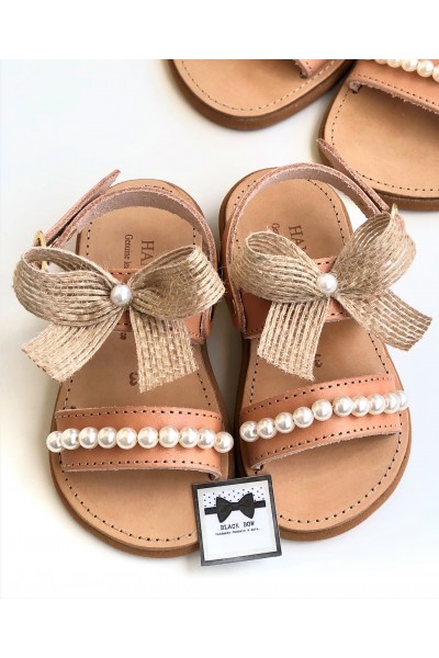 0459B Claire Παιδικά δερμάτινα σανδάλια. (2 μπάρες)