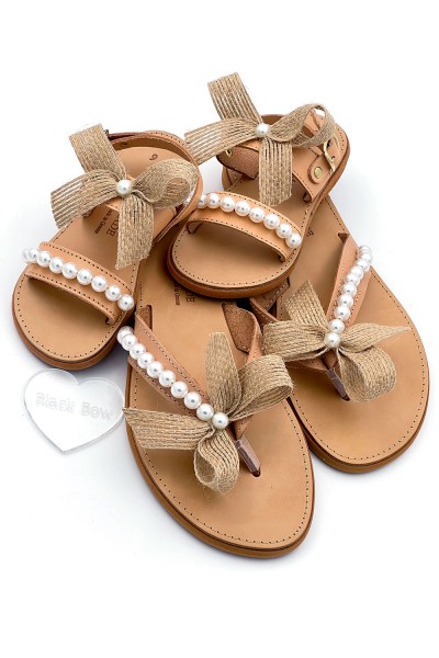 0459-3 Claire Γυναικεία δερμάτινα σανδάλια. (Διχάλα)