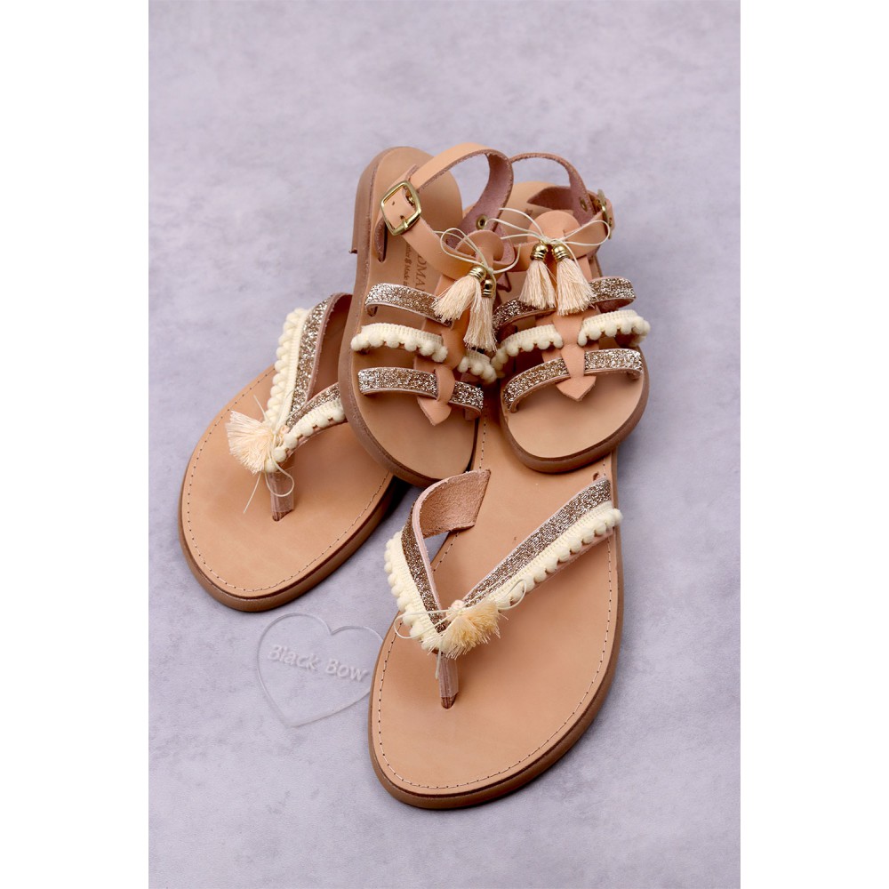 0471 Athena Παιδικά δερμάτινα ή ανατομικά σανδάλια. (Ερμής)