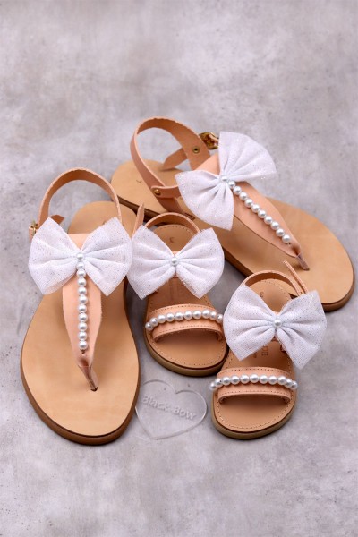 0591-1 Ava Γυναικεία δερμάτινα σανδάλια. 