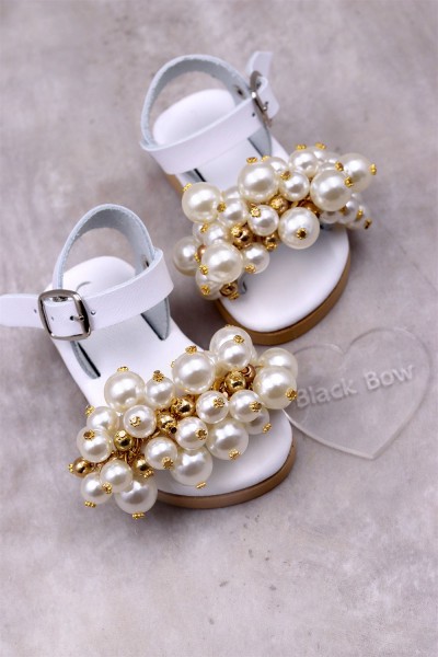 0646B Perla Παιδικά & βρεφικά δερμάτινα ή ανατομικά σανδάλια. (ΔΛ)