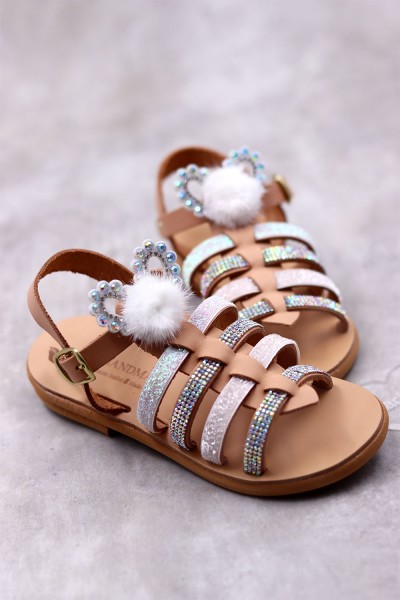 1061A Lola Παιδικά δερμάτινα ή ανατομικά σανδάλια. (Έρμης)