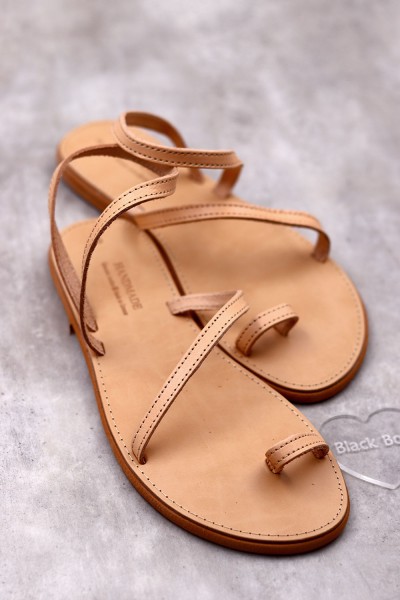 99133-1 Alexandra Γυναικεία δερμάτινα ή ανατομικά σανδάλια. 