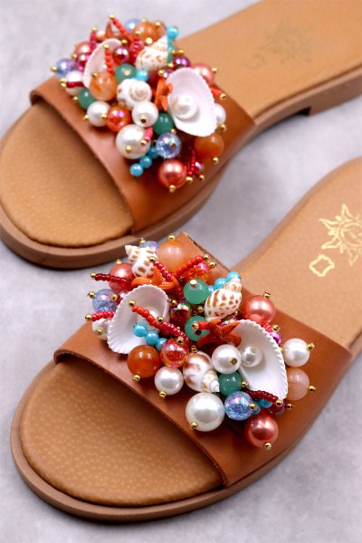 HE102 Γυναικεία σανδάλια σε φυσικό ή μαύρο χρώμα. LIMITED EDITION 